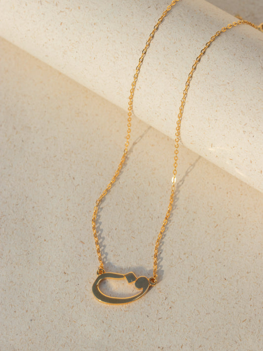 Gold Plated Letter Necklace