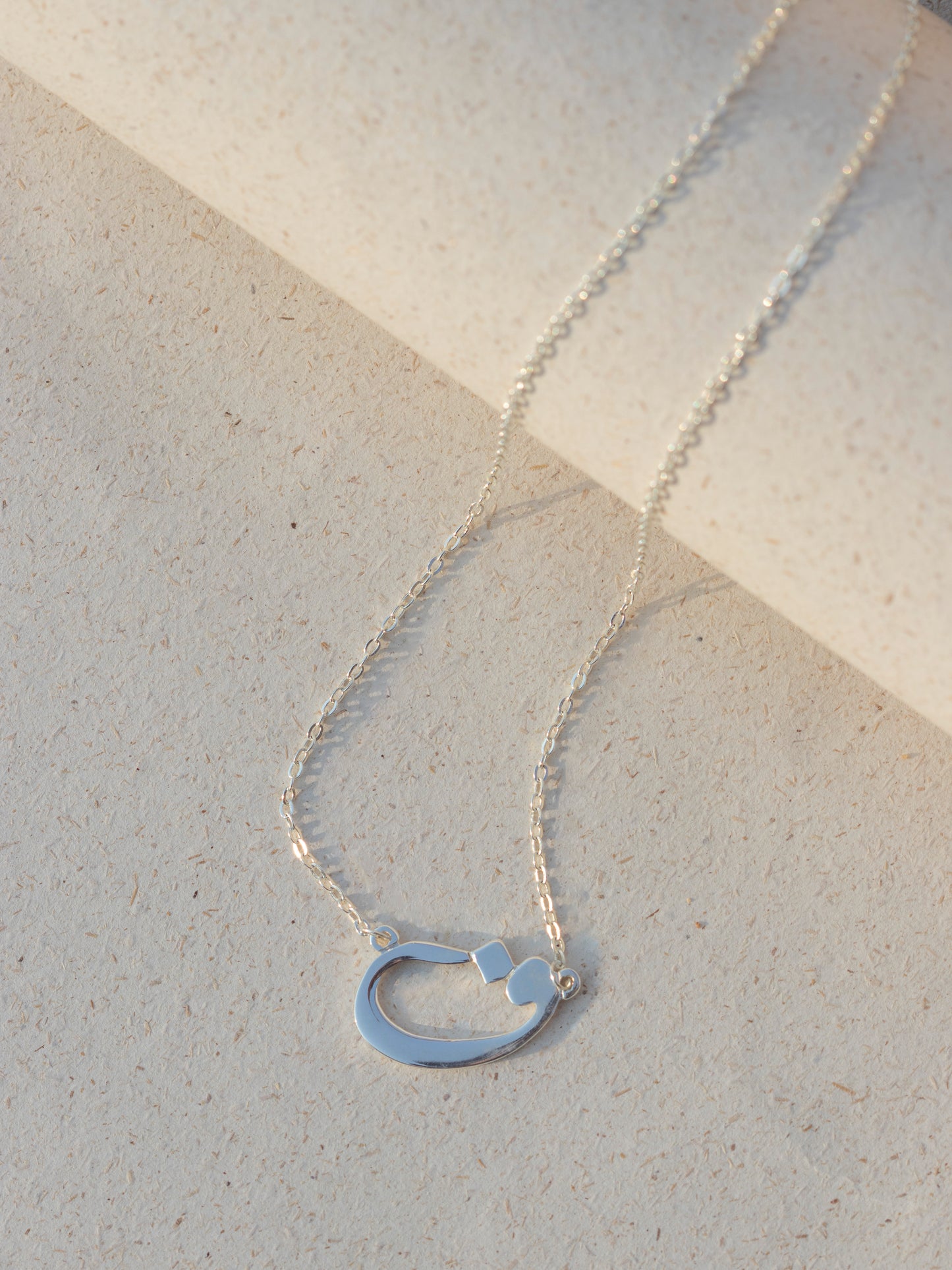 Silver Letter Necklace