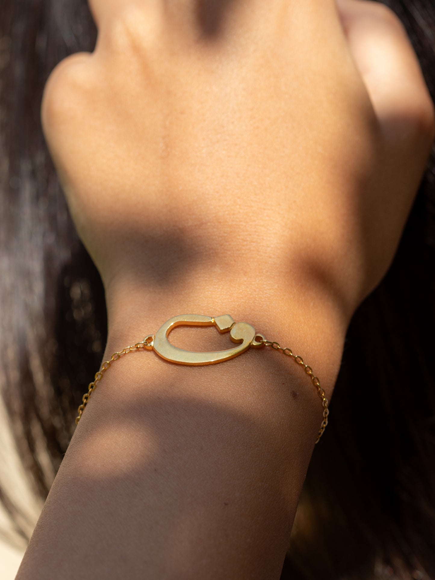 Gold Plated Letter Bracelet