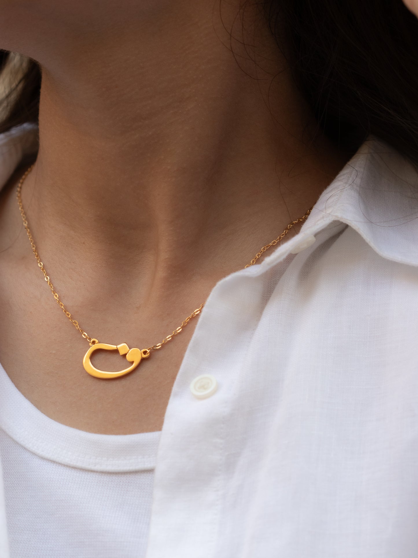 Gold Plated Letter Necklace